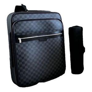 LOUIS VUITTON Pegase Legere 55 Business Graphite Carryon w/ Cover, Dust Bag & Bo